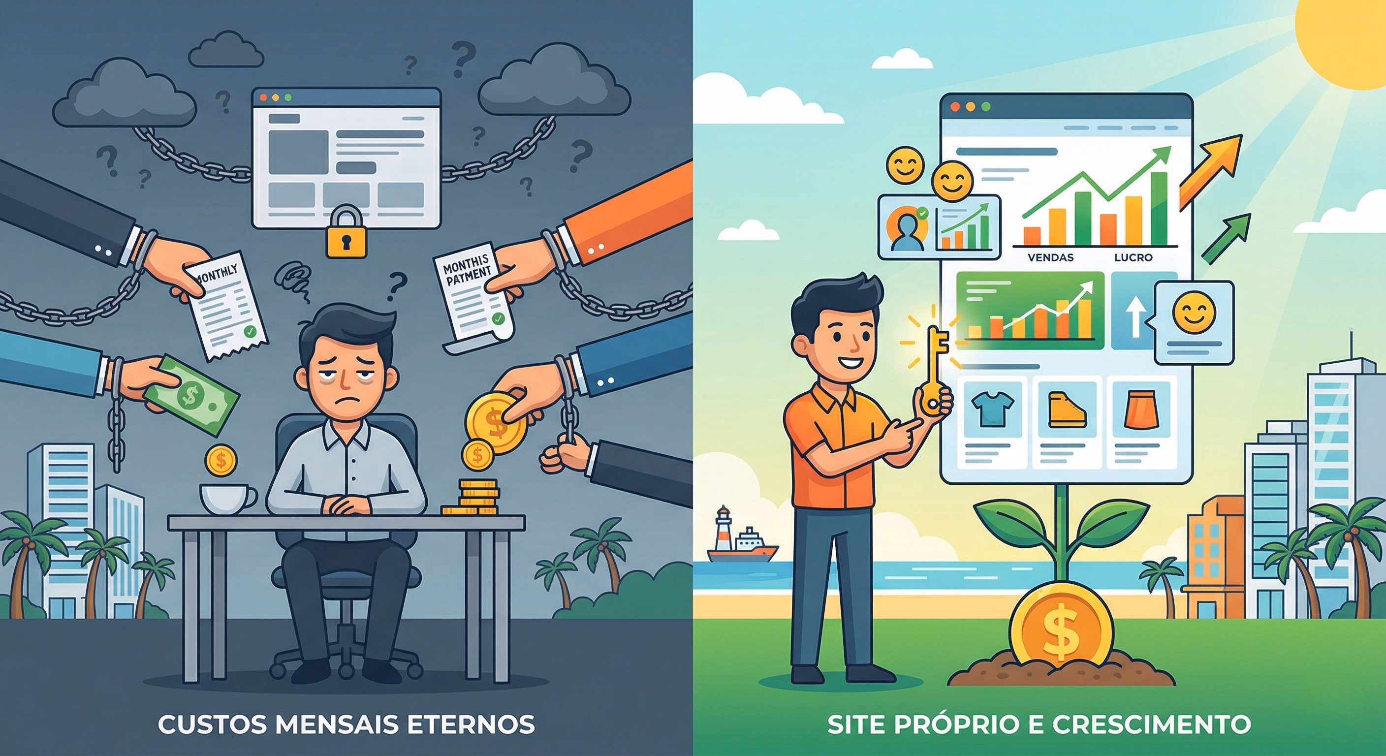 Quanto custa um site profissional para pequena empresa em 2026